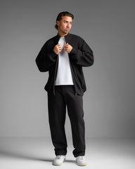 Black Zip Up Cardigan