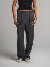Grey Pinstriped Trousers