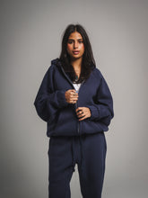 Navy Blue Zip Up Sweatshirt