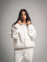 White Zip Up Sweatshirt