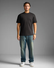 Black Basic Regular Fit T.Shirt