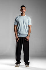 Baby Blue Knitted Round T.shirt