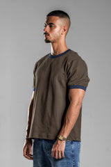 Brown Ringer T.shirt