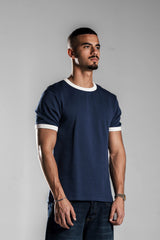 Navy Ringer T.shirt