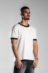 White×Black Ringer T.shirt