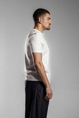 White HENLEY T-SHIRT
