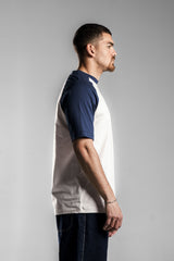 White×Navy Raglan T.shirt