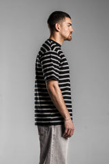 Black×White STRIPED T-SHIRT