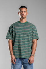 Green STRIPED T-SHIRT