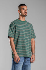 Green STRIPED T-SHIRT