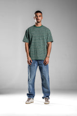 Green STRIPED T-SHIRT