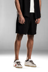 Black LINEN SHORTS