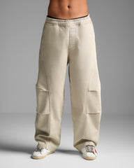 Washed Sand Loose Fit Jeans