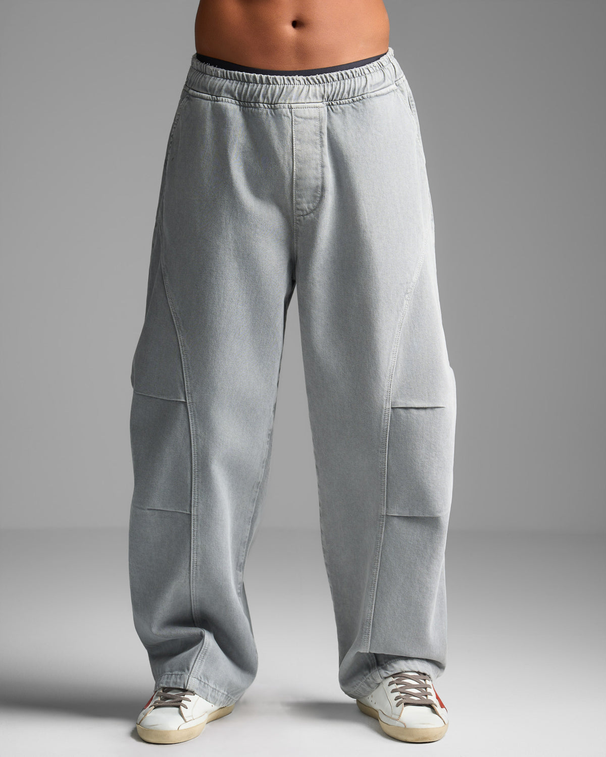 Washed Grey Loose Fit Jeans