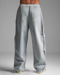 Washed Grey Loose Fit Jeans