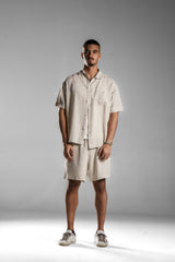 Beige LINEN SHIRT