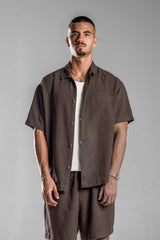 Brown LINEN SHIRT