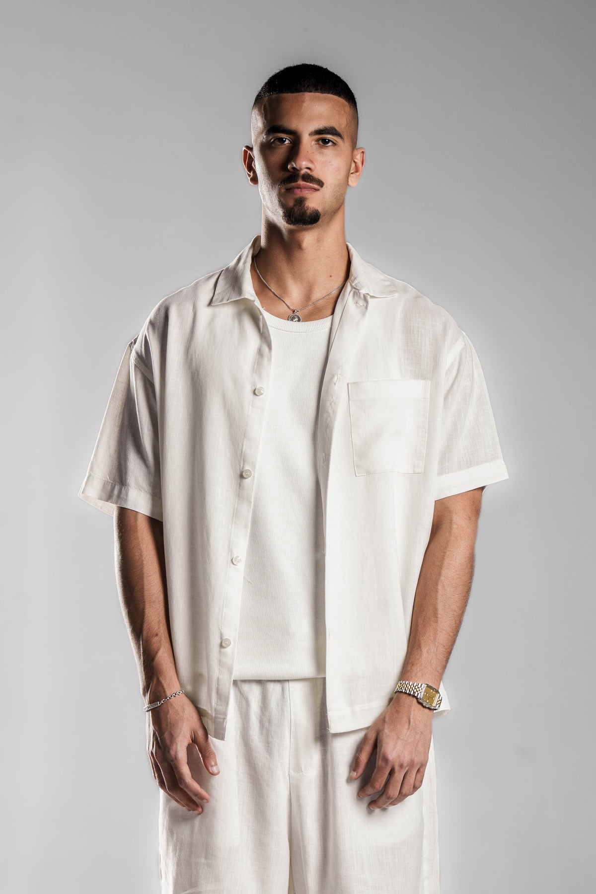 White LINEN SHIRT