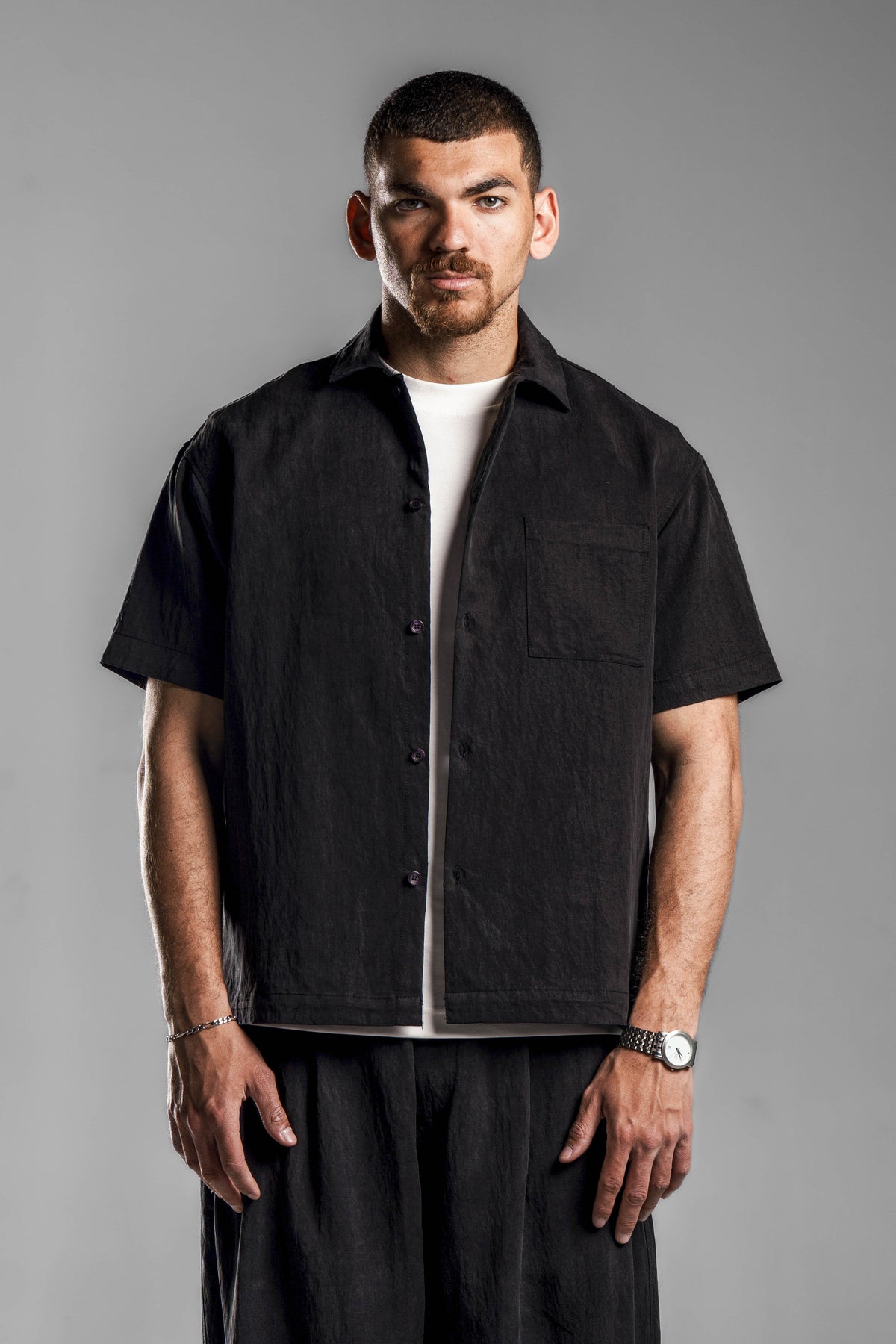 Black FLOWING SHIRT