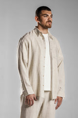 Beige LINEN SHIRT