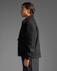 Black Wool Effect Jacket