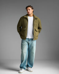 Green Wool Effect Jacket