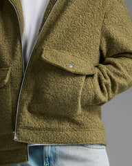 Green Wool Effect Jacket