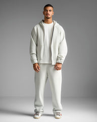 Light Grey Straight Fit Sweatpants