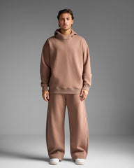 Brown Loose Fit Sweatpants