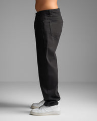 Pure Black Straight Fit Jeans