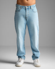 Sky Blue Straight Fit Jeans