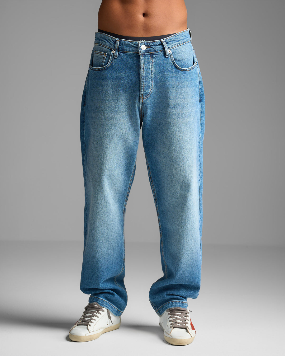 Blue Straight Fit Jeans
