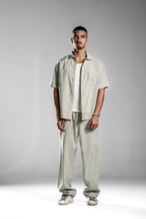Light Grey Fluid Relaxed Pants