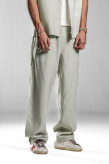 Light Grey Fluid Relaxed Pants
