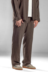 Brown Linen Pants