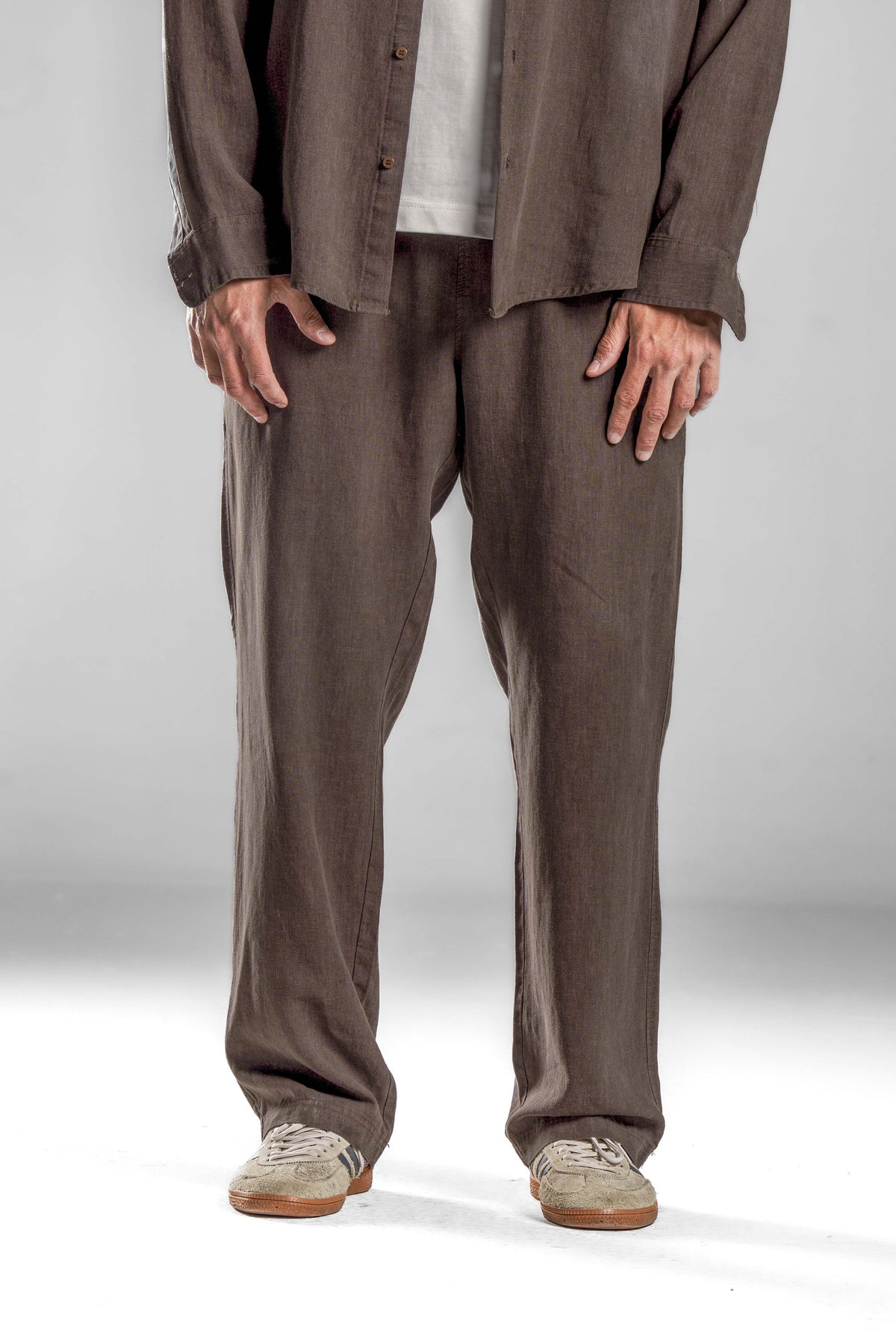 Brown Linen Pants