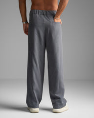 Grey Pinstriped Trousers