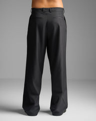 Black Pleated Trousers