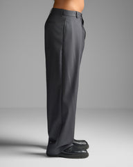 Grey Pleated Trousers