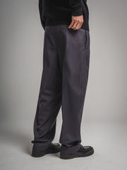 Grey Pleated Trousers