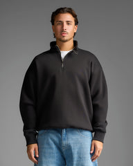 Black Half Zip Sweatshirt