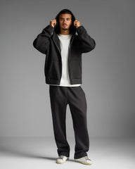 Black Zip Up Sweatshirt