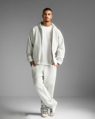 Light Grey Zip Up Sweatshirt