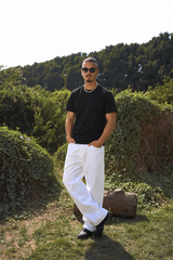 White Baggy Fit Jeans