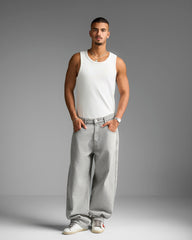 Grey Baggy Fit Jeans