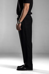 Black Pleated Trousers