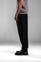 Black Tailored fit trousers
