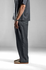 Grey Flowing Loose Pants