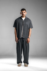 Grey Flowing Loose Pants